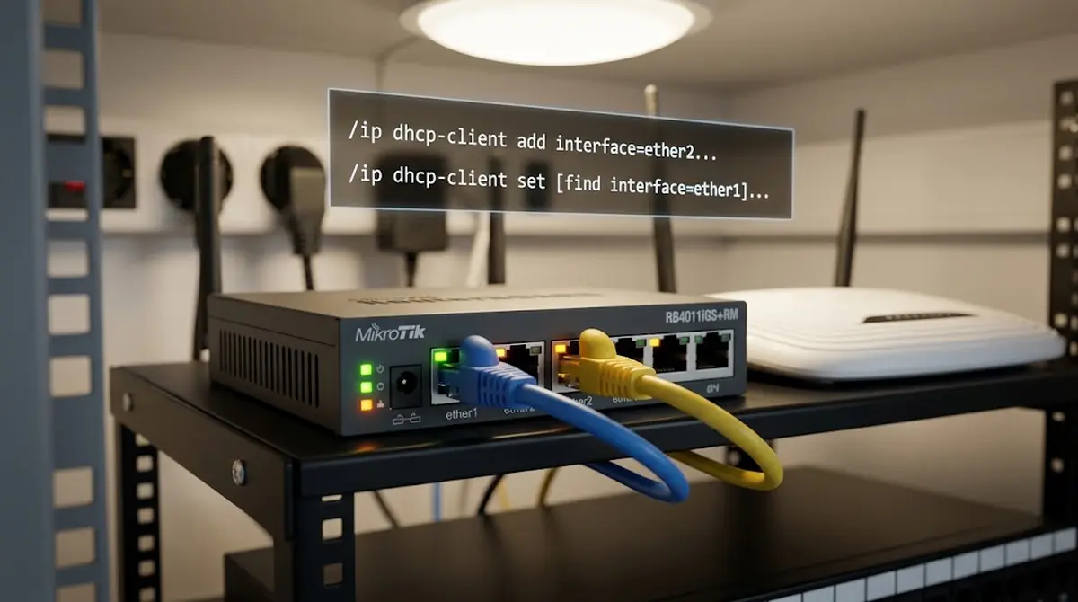 Рутер MikroTik с конфигуриран резервен интернет